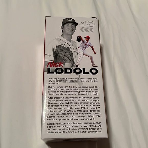 NWB Nick Lodolo Cincinnati Reds Bobblehead - Picture 3 of 7